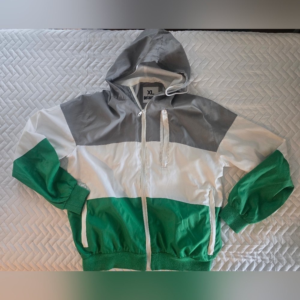 RARE Delaveine Colorblock Windbreaker Jacket